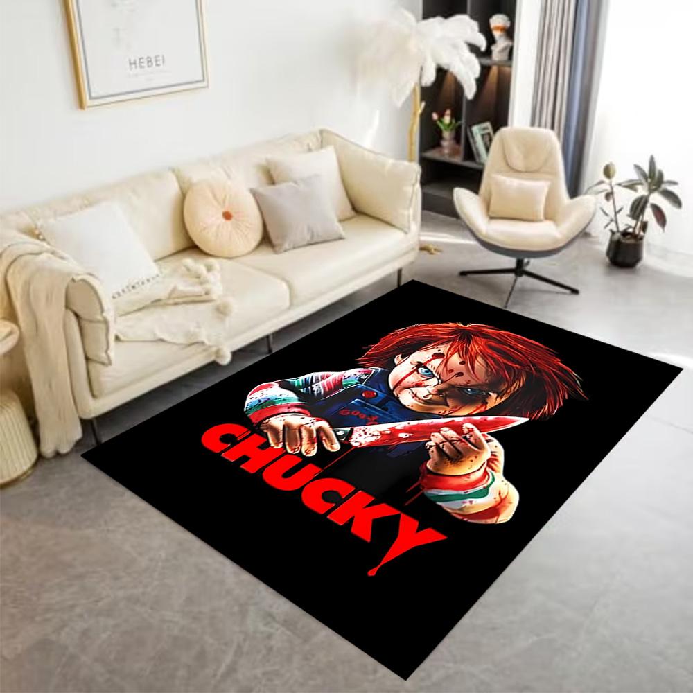 Chucky's Country Adventure Floor Rug Office Rug Design for Game Room Study Room Dormitory Entryway Antislip Carpet Office Home Decor
