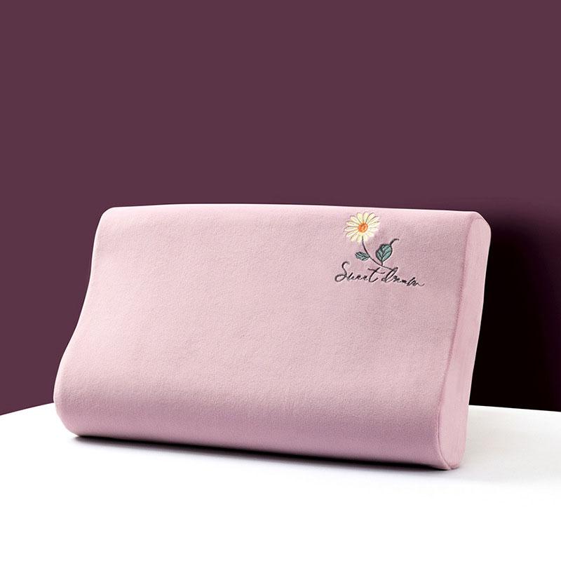 Latexový zimní termo povlak na polštář Baby sametově praný dětský polštář na polštář Memory Povlak na polštář vyšívaný jednobarevný plyšový polštář