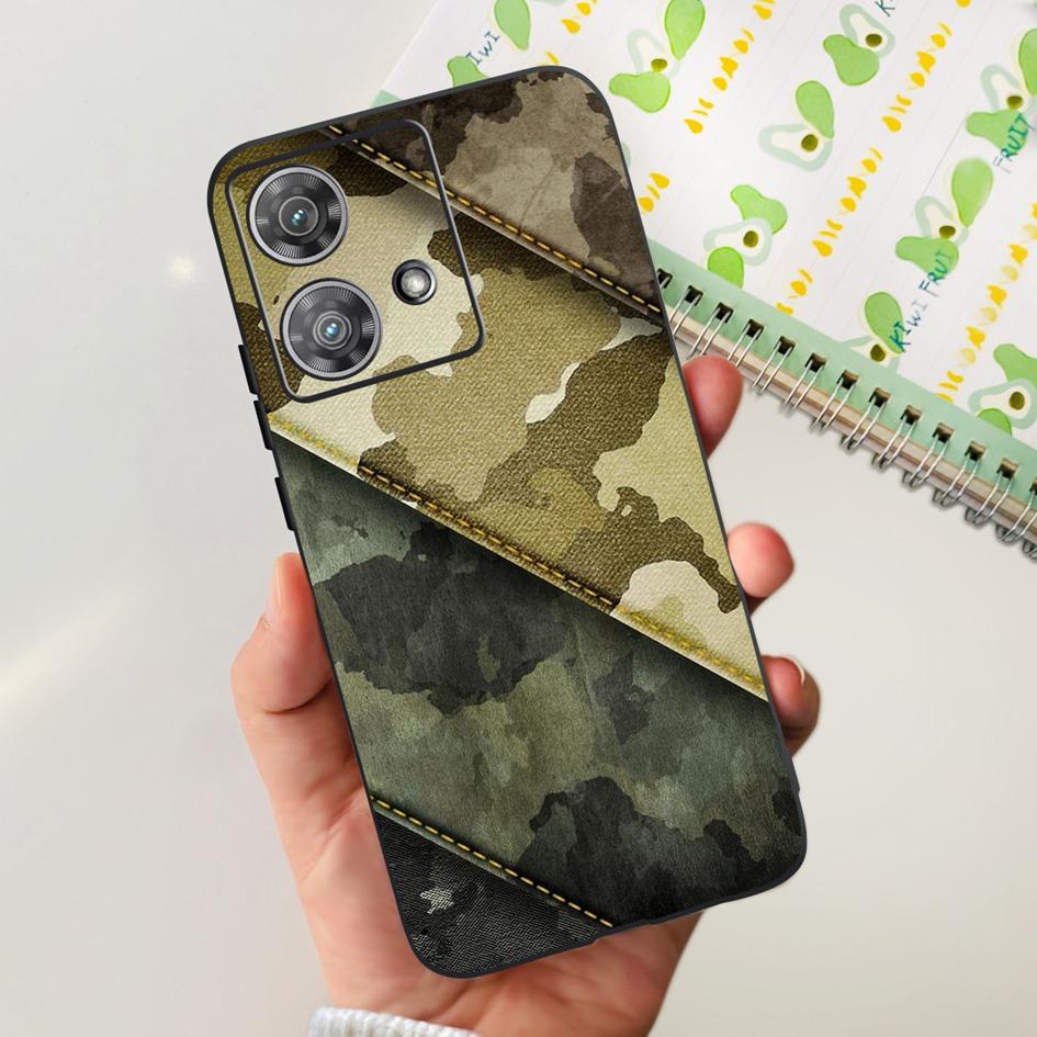 For Motorola Edge 40 Case Moto Edge 40 Neo 5G 2023 Cover Stylish Pattern Soft Slim Black Fundas For Moto Edge40 Edge40Neo Bumper