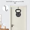 Door Hook with Rubber No Need for Drilling Cabinet, Wardrobe Door Rear Anti Slip Hook Over The Door Organizers