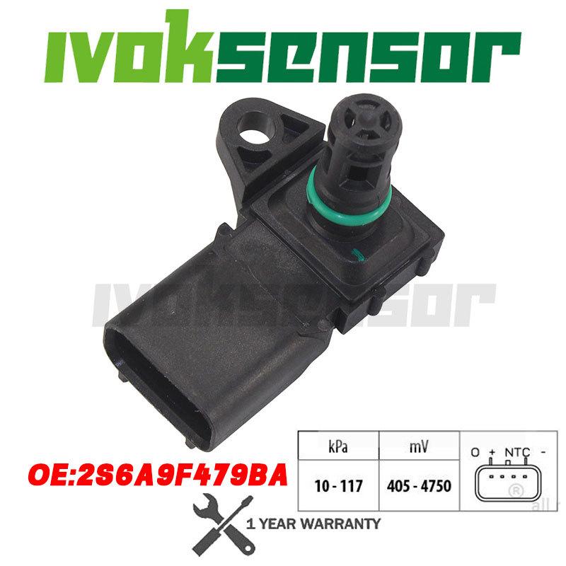 

MAP Sensor for Ford C-Max Fiesta Focus Fusion Ka Mazda 2 Volvo C30 S40 1490907 1141598