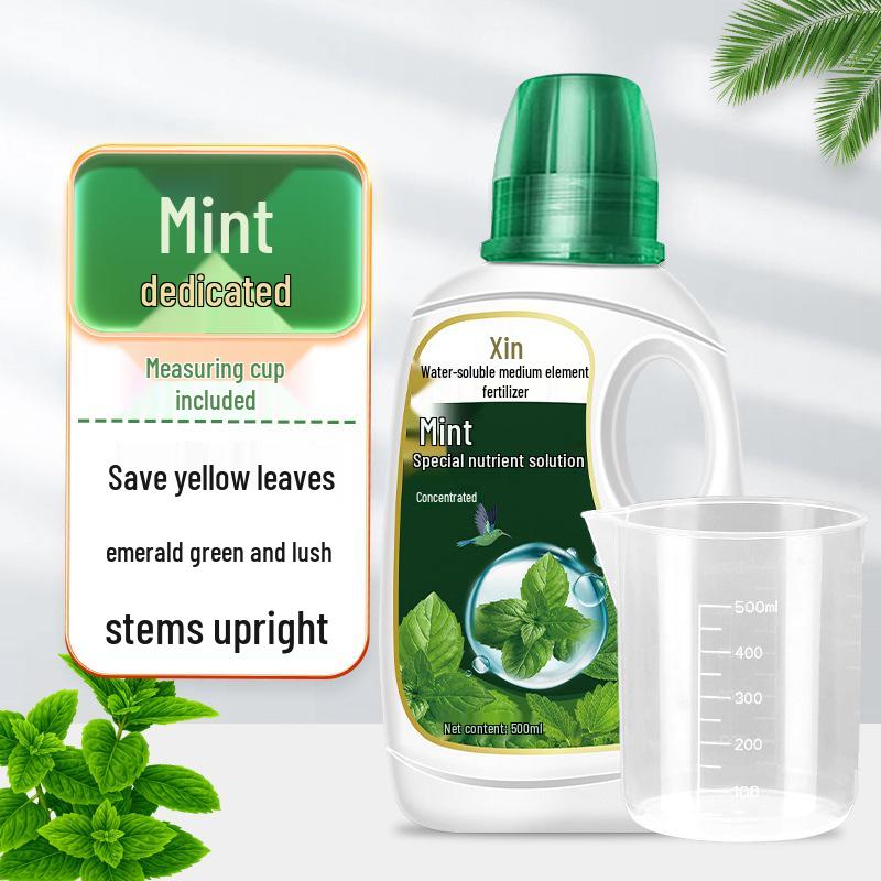 Organic Liquid Fertilizer for Hydroponic Mint and Potted Plants