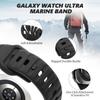 Silicone Band For Galaxy Watch Ultra Strap 47mm Accessories Correa Sport Bracelet For Samsung Galaxy Watch 7 Ultra Band 47 Mm