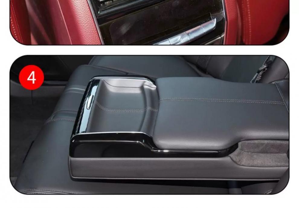 New Cadillac CT6 Interior TPU Protective Film: Center Console, Gear Shift, and Navigation.