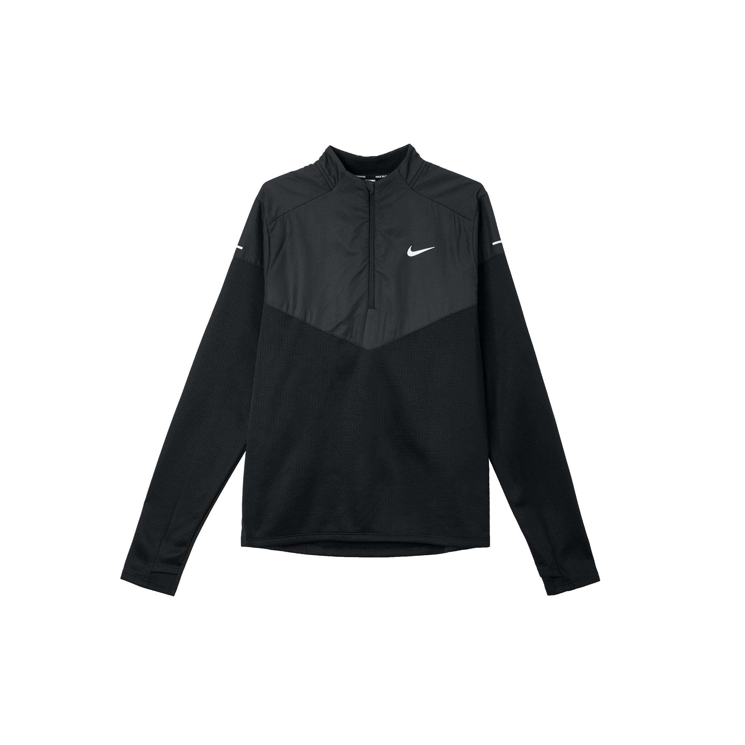 

Куртка мужская Nike Therma-Fit Element Crew Neck с логотипом и дизайном, универсальная, черная FZ1116-010 L