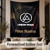 Benutzerdefinierter Text Wandteppich Linkin Park Druck Wandteppich Innen Wohnzimmer Wanddekoration