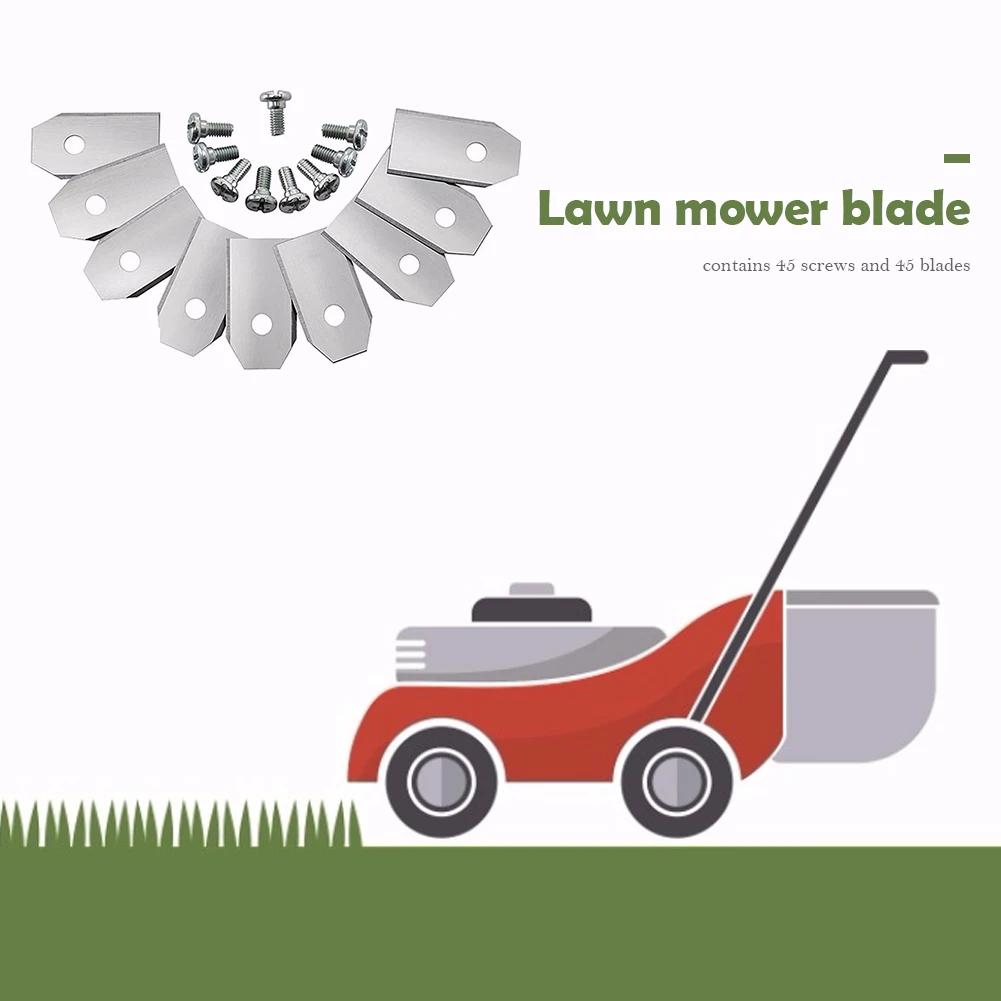 30-150PCS Trimmer Blade Lawn Mower Grass Replacement Trimmer Cutter Piece For Husqvarna Automower/Gardena Robotic 35*18*0.75mm
