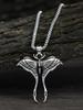Men Moth Pendant Necklace, For Jewelry Gift And Party