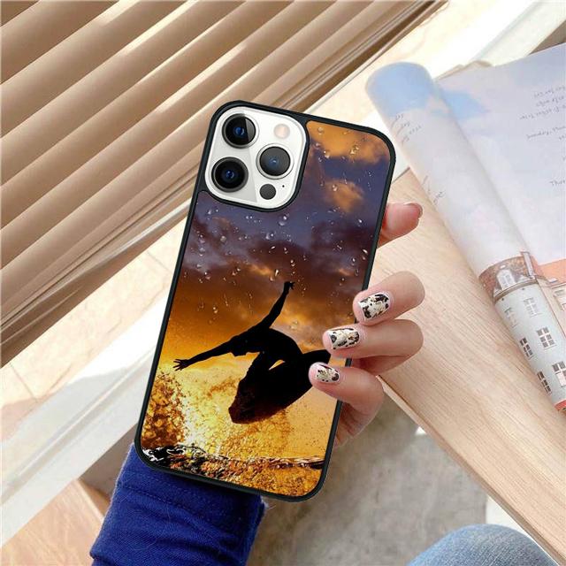 Extreme Sport Surfing Beach Coque Shell For iPhone 17 Air 15 16e 14 13 12 Pro Max 11 Pro Max Plus Phone Case Cover