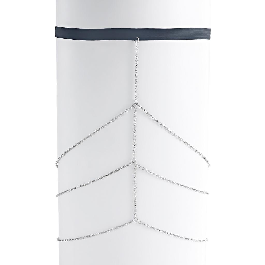 European and American, Casual Versatile Leg Ring Body Chain, Sexy Sweet and Cool Wind Elastic Belt Metal Wind Thigh Chain