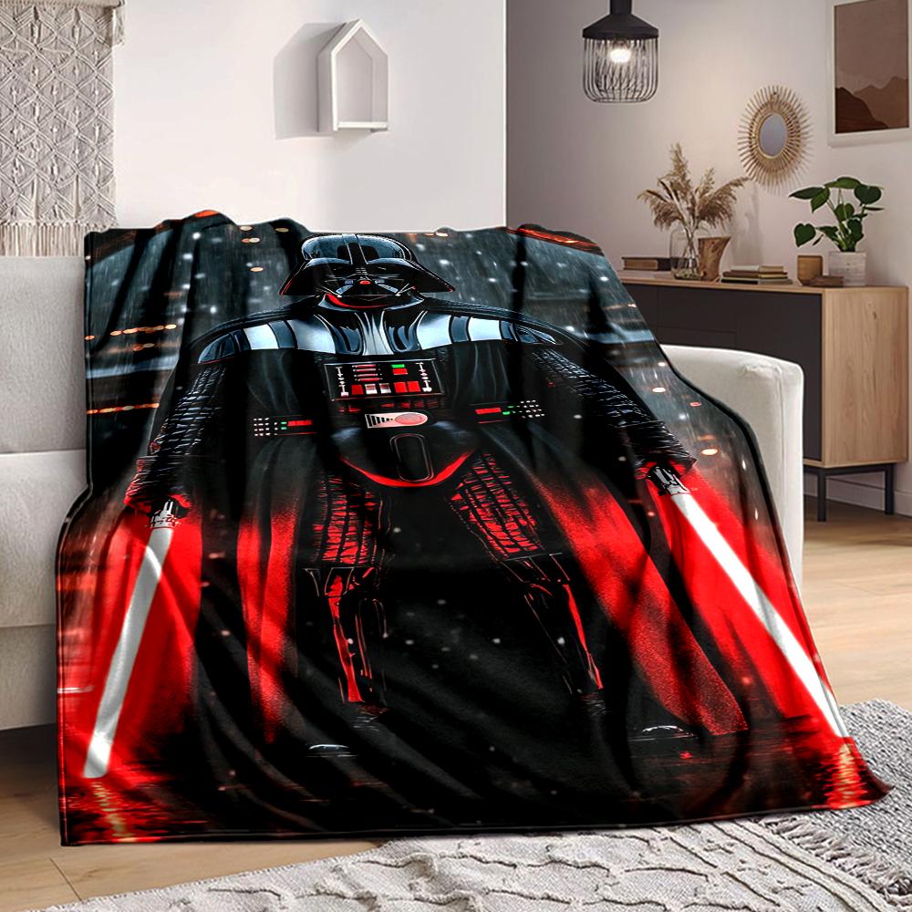 1Pc Dark Side Warrior Blanket Soft And Comfortable Casual Warm Camping Travel Christmas Halloween Xmas Gift M924199