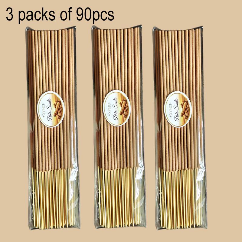 30/90pcs Natural Palo Santo incense Sticks Premium Peruvian Sacred Wood Fragrance Suitable for Yoga Meditation Purifying Ideal