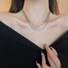Copper Link Multi-Layer Tassel Necklace Exquisite Luxury Jewelry Long Tassel Choker Daily Wear