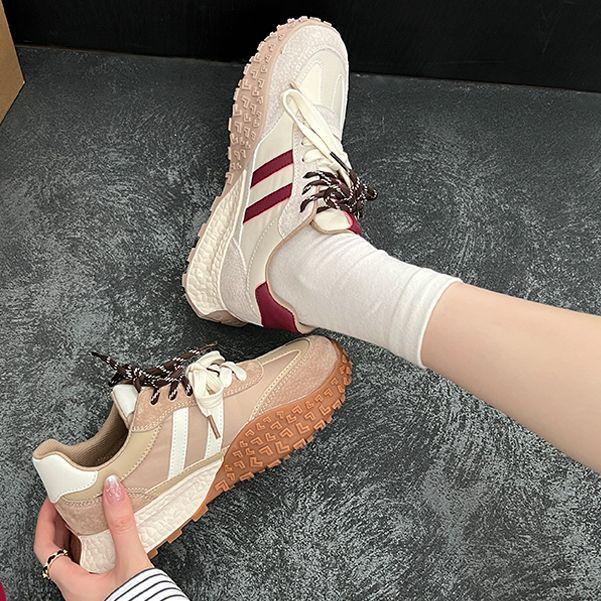 Light and breathable Forrest Gump pigskin retro German training shoes women's mountaineering shoes new versatile casual sports shoes comfortable