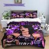 Biancheria da letto con motivo Rhea Ripley, Set piumone Copripiumone Federa Regalo di Compleanno per la Casa (1 * copripiumino + 2 * federa, senza nucleo)