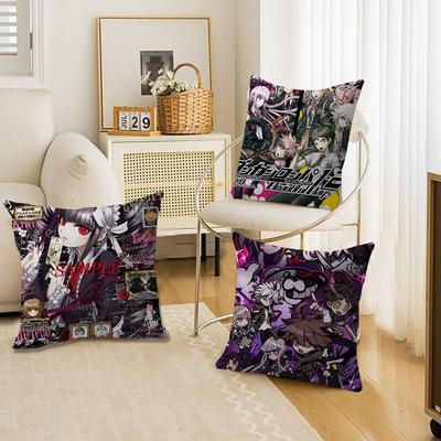 Anime Game Danganronpa Lucky Dragon Pillow Cover Sofa Cushion Cover Home Room Decoration Children Gift