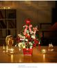 50cm Tabletop Christmas Tree with Lights - Gold & Red Ornament Set