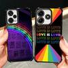 LGBT Rainbow Love Is Love Plating Phone Case For Xiaomi Redmi Note 14 15 Pro Plus 13 12 11 11S 11T 10 9S 9 5G Anti-Fall Airabag