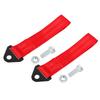 ACROPIX 2 Pcs Universal Red Tow Hook Bumper Trailer Belt