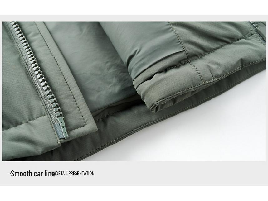 Veste d'hiver pour homme 90% duvet - Tendance, Polyvalente, Col montant Manteau chaud