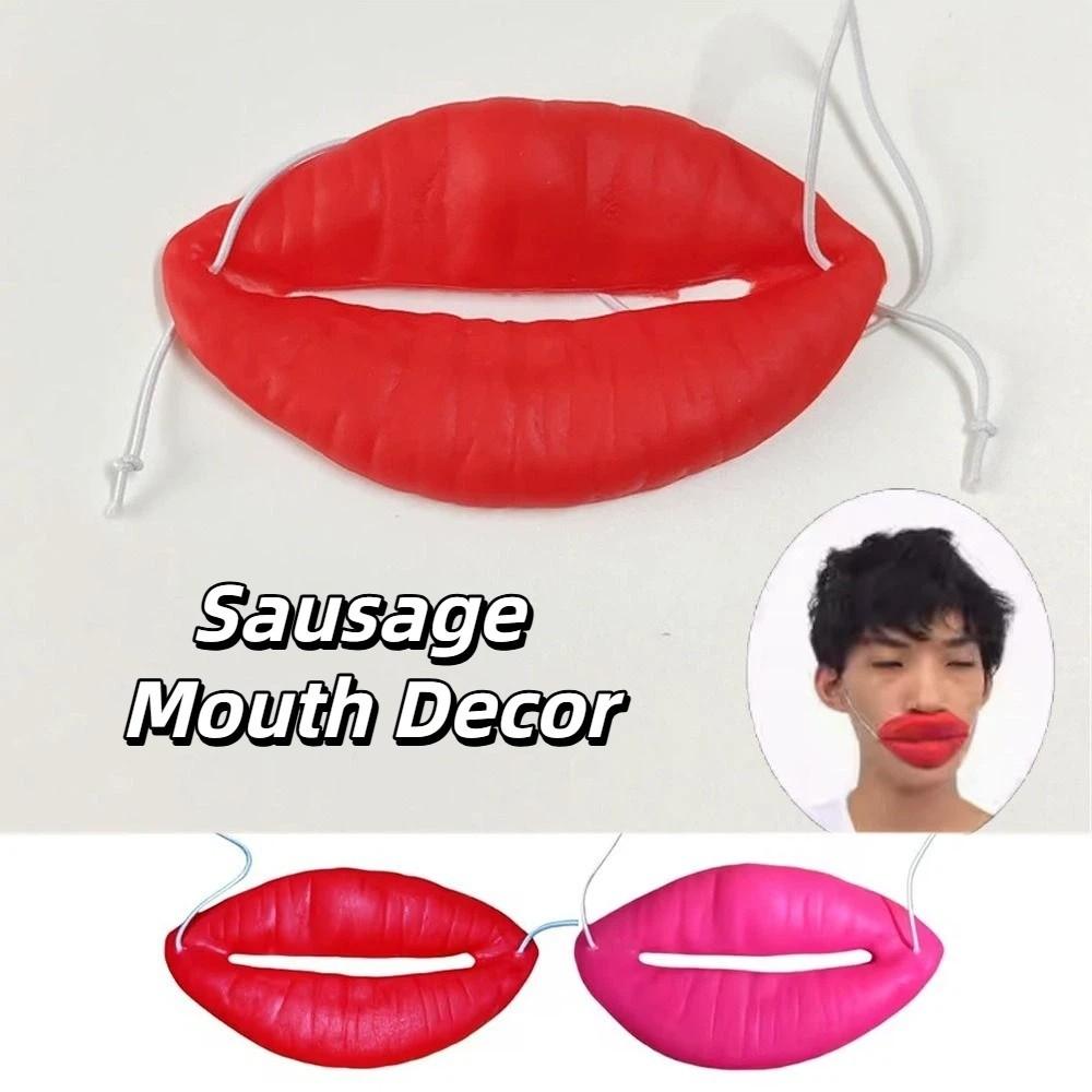 Thick Big Mouth Lips Props Prank Items Sausage Mouth Decor Big Lips Prank Toys April Fool's Day