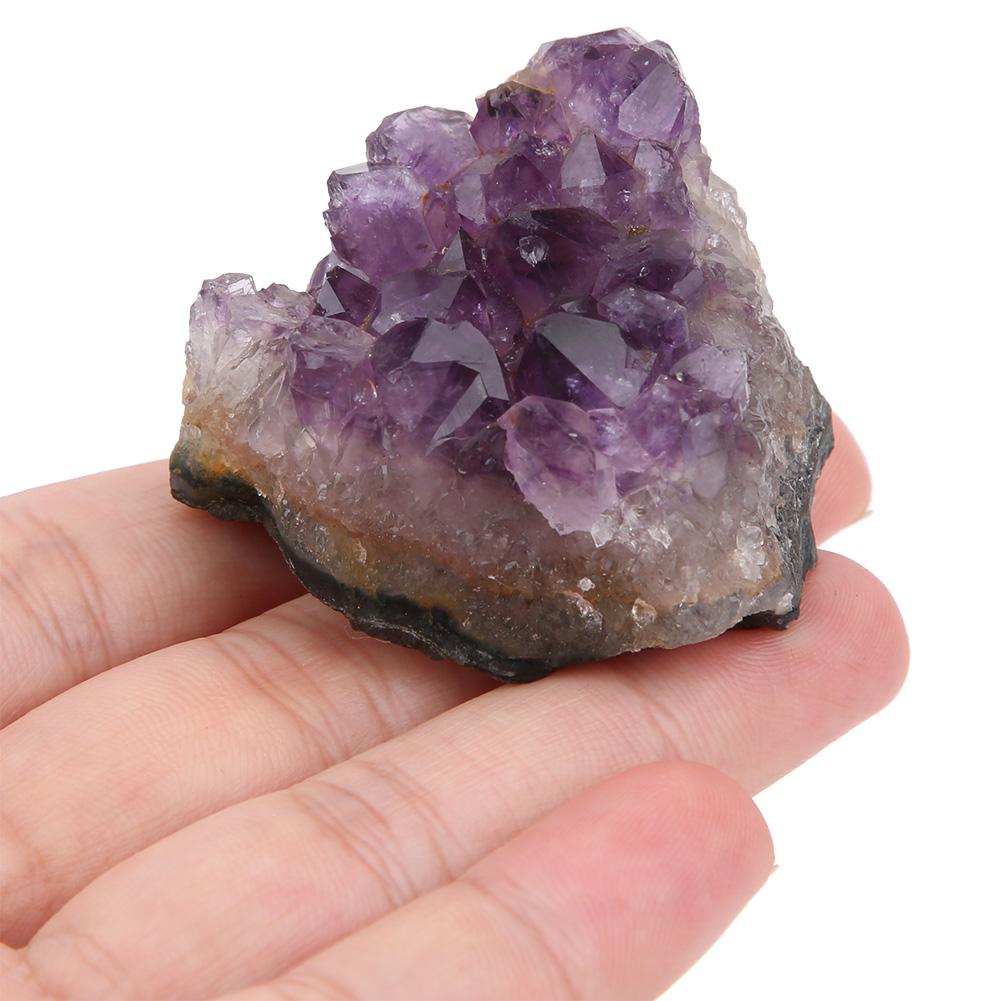 Unregelmäßiges natürliches Amethyst-Cluster-Ornament Kunsthandwerk für Steinsammlung Heimdekoration