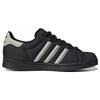 Adidas Originals Superstar Fabric Leather Casual Low-Top Sneakers Unisex Sneakers Black Gray IE1829