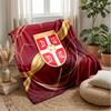Serbien bedruckte Flanelldecke Hautfreundlich Warm Dekorativer Überwurf für Innen Couch Bett Tägliche Nutzung