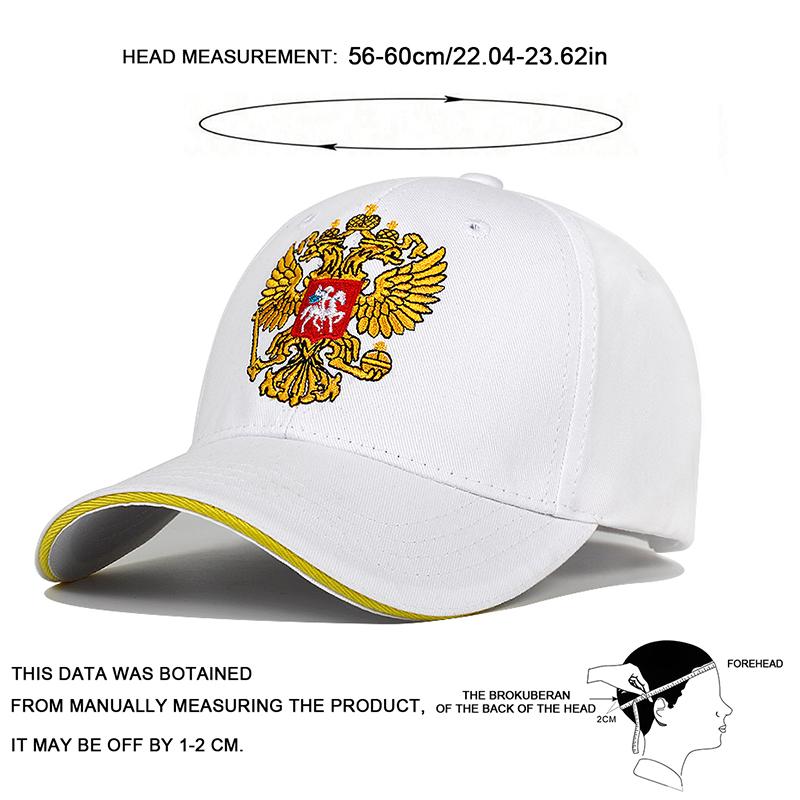Unisex Russia Embroidery Baseball Caps Spring Autumn Outdoor Adjustable Casual Hats Dad Hat Sunscreen Hat