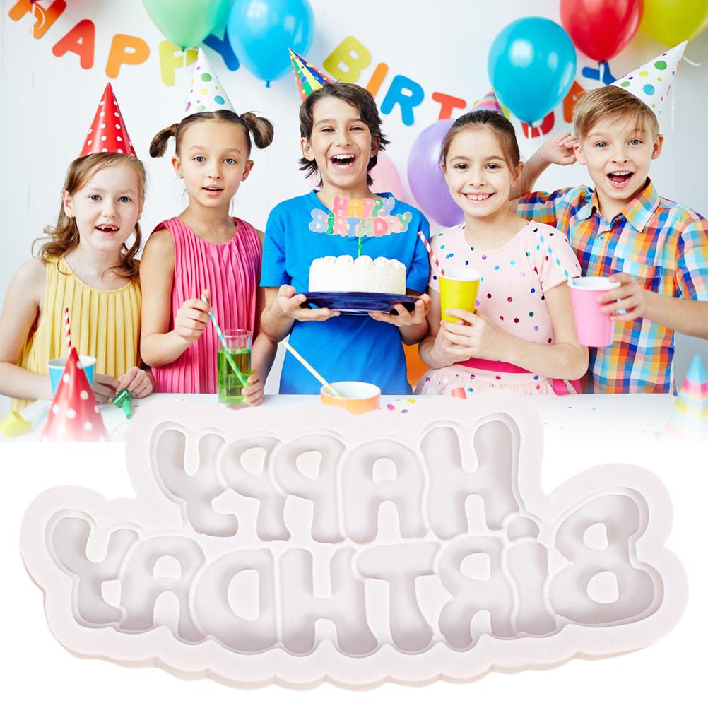 Forma do ciasta na urodziny Silikonowa forma z literami Narzędzie do pieczenia DIY Czekoladki Cukierki Ciastka Puddingi