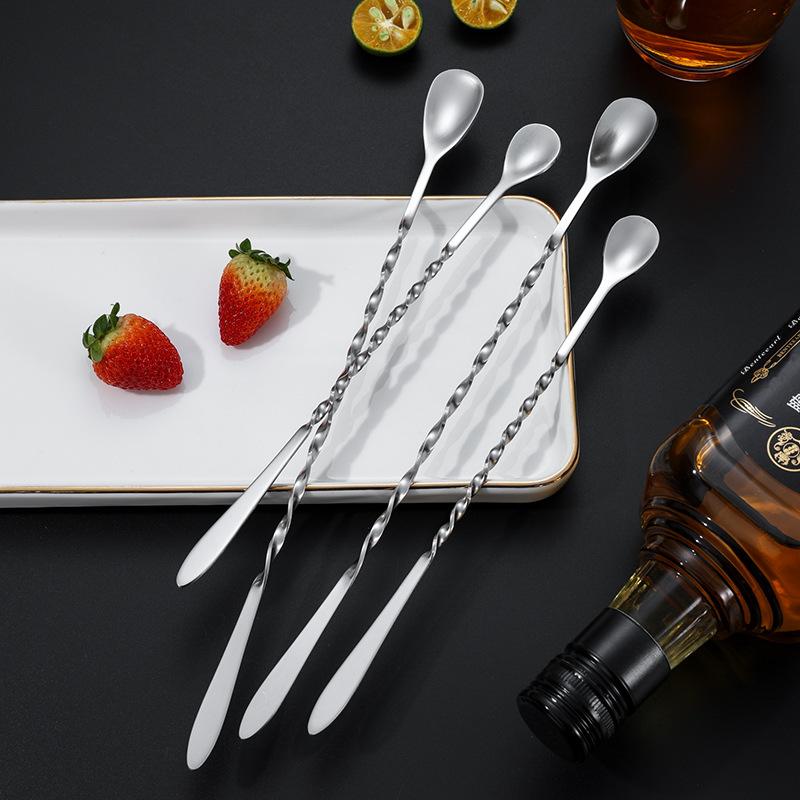 Coffee Stir Long Handle Double Headed Cocktail Spoon
