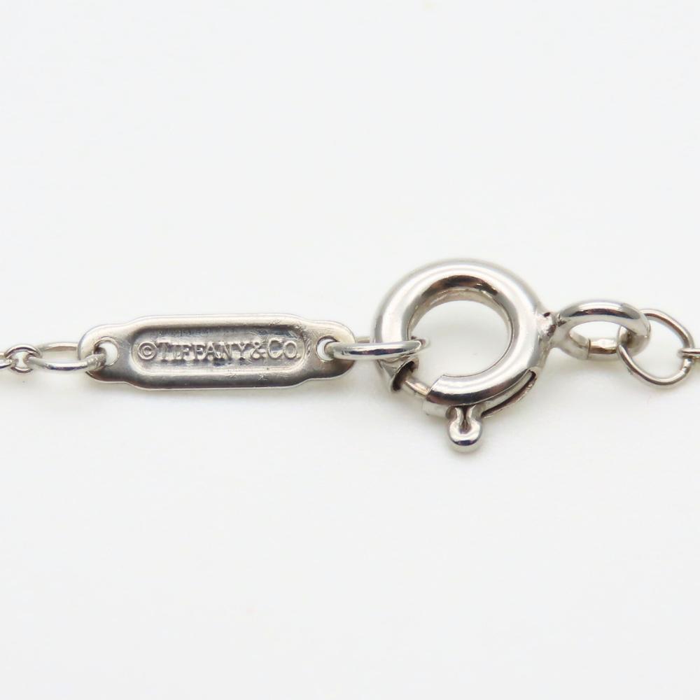 Used TIFFANY&Co. Necklace Fold Heart Silver925 5.4g Silver Accessories