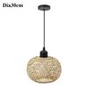 Hand-woven Bamboo Pendant Lamp Chandelier Hanging Lamp Rattan Pendant Light Fixture Restaurant Dining Room Indoor Lighting