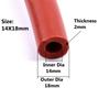 1M Rosso ID 12/14/15/16/19/20/25/28/30/32/38 mm Auto Tubo Flessibile in Silicone per Aspirazione Auto Linea Racing Tubo Tubo Car-styling