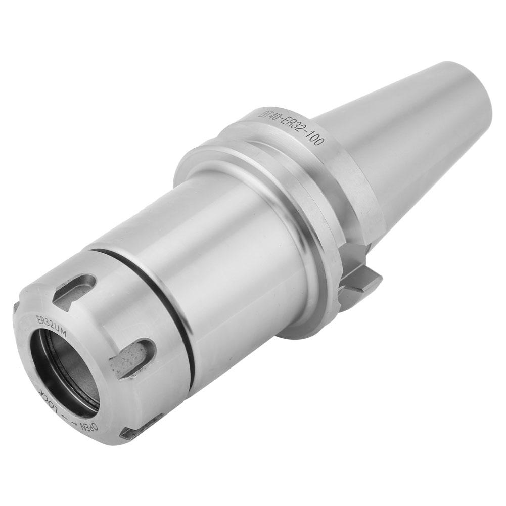 BT40 ER32 100 High Speed Steel Collet Chuck Holder CNC Milling Lathe Spindle Tool