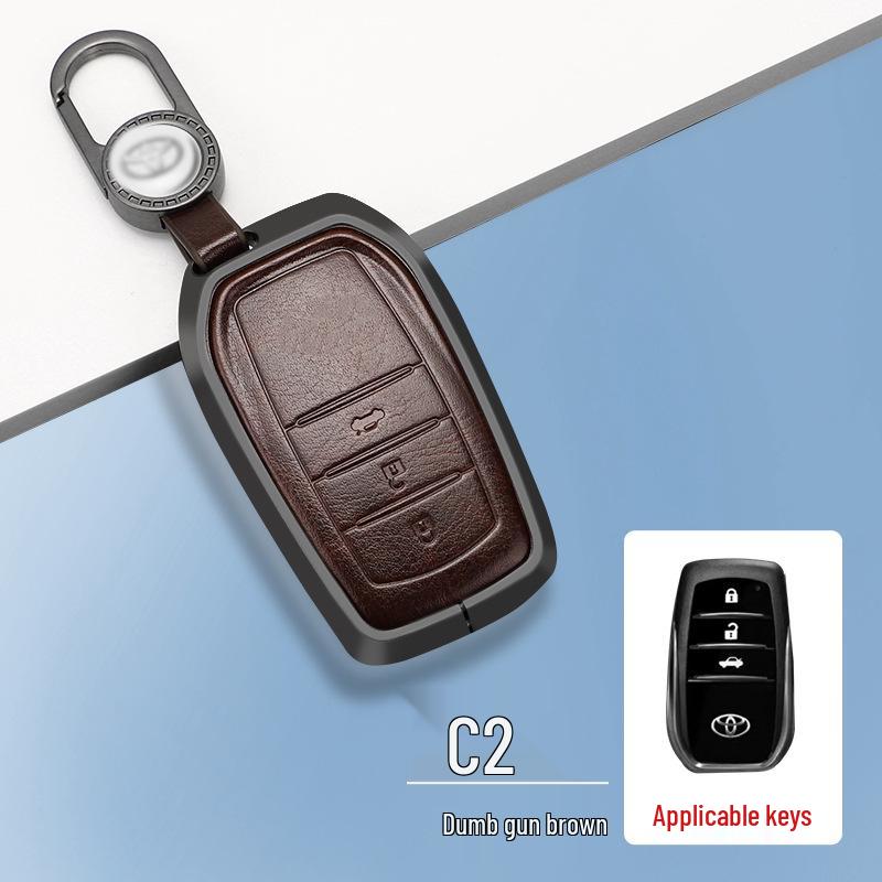 FAW Toyota Key Case for Highlander, RAV4, Corolla, C-HR, IZOA & Crown - Car Key Cover & Shell