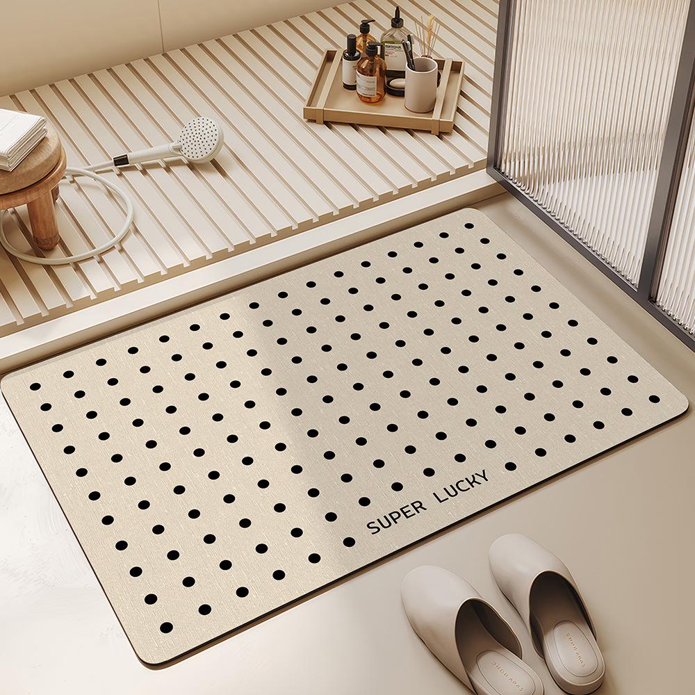 Diatom Mud Bathroom Mat: Absorbent, Anti-Slip, Wear-Resistant, Easy-Clean Floor Mat for Home Use