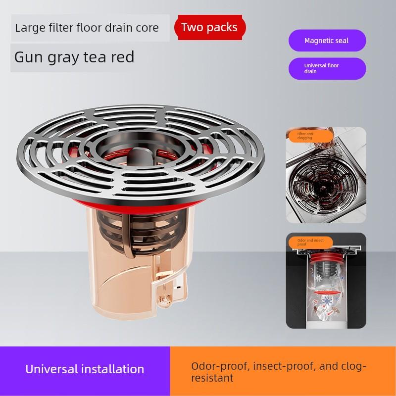 German Quality Floor Drain Deodorizer, Universal for Bathrooms, Internal Core Sealing Cover, Anti-Insect, Anti-Odor Device for Sewer Pipes