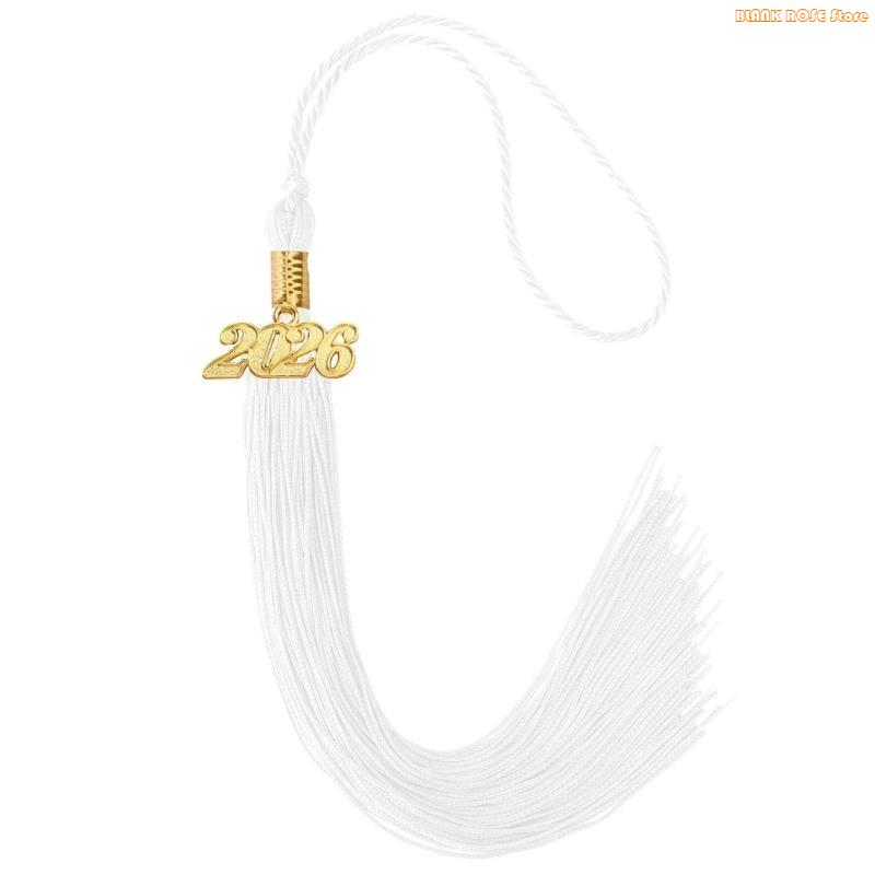 K1AE Class of 2026 Graduation Tassels Ornament With Year Charm For Academic Gowns Caps Bachelor Robe Graduation Ceremonies
