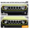 Headlight Trim Cover For Suzuki Jimny 2019 2020 2021-2026 Eye Lid Frame Exterior Decoration Car Accessories Carbon Fiber Look