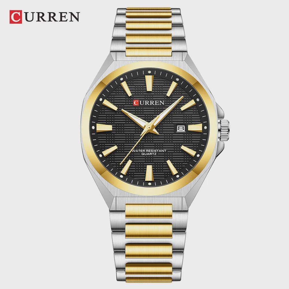 CURREN Fashion Quartz Clock Waterproof Luminous Date Stainless Steel Watches For Men Luxury Business Wristwatch