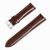 Unisex Leather Watch Wristband 18/19/20/21/22mm First Layer Cowhide Switch Ear Watch Strap