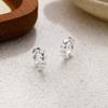 Love Circle Ear Buckle Women's Simple Ins Cold Wind Temperament Versatile Peach Heart Earrings