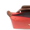 Longchamp Le Pliage Korte Handgreep Drukknop Ritssluiting Nylon Tote Tas Dames tote tas Tomaatrood 34175089P94