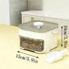 Compact Double Layer Ice Cube Tray With Lid And Bin, Pull-Out Ice Drawer With Portable Handle, Kitchen Accessories, Gadgets