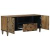 TV Cabinet Brown 105 X 33 X 46 Cm Solid Mango Wood