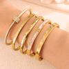 ZAKOL 5/1pcs Stainless Steel Bracelet With Shiny Zircon High-end Fashion Stacking Jewelry Birthday Party Gift for Women