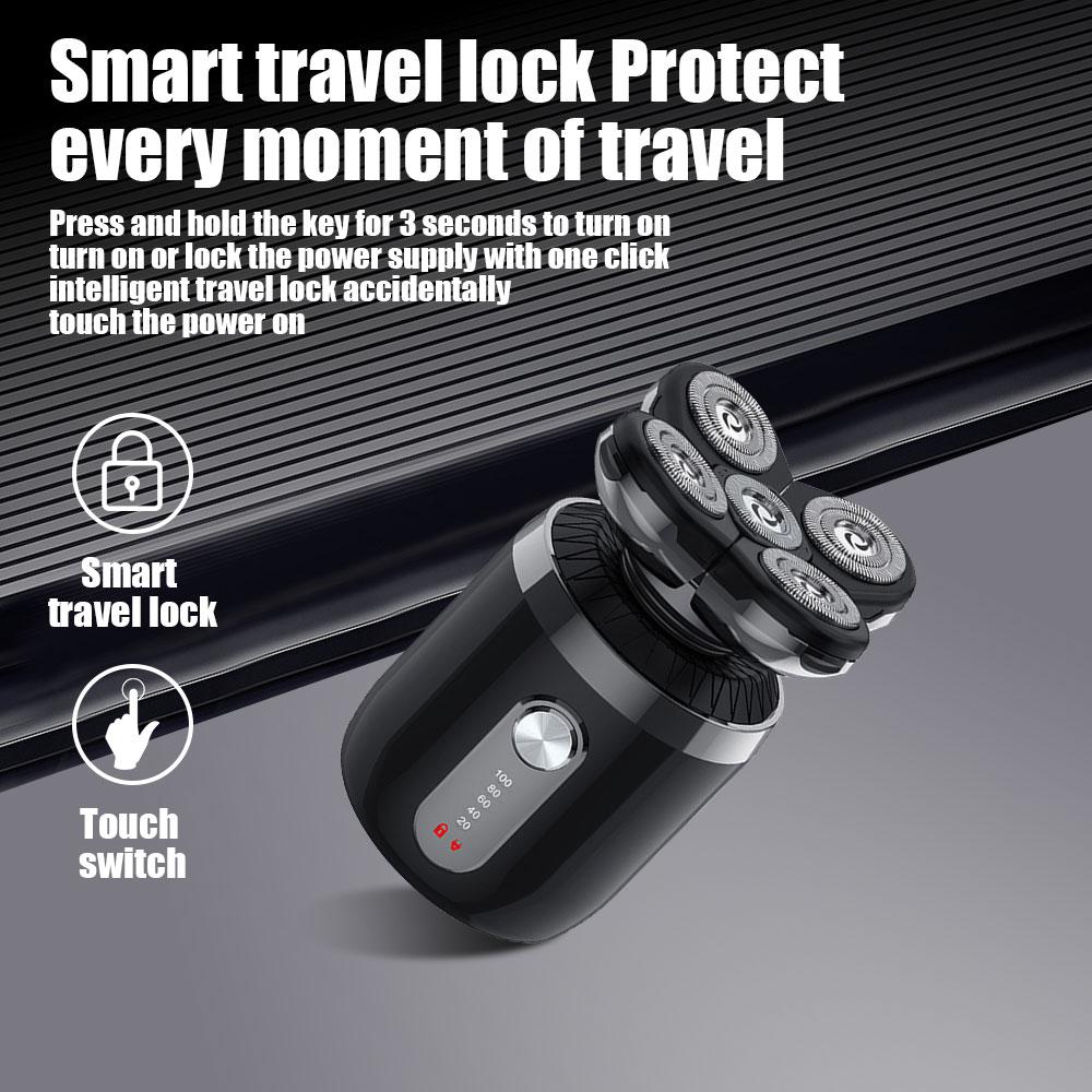 5 In 1 Head Shaver Razor For Bald Man Rechargeable Hair Shaving Razors Waterproof Wet Dry Beard Trimmer