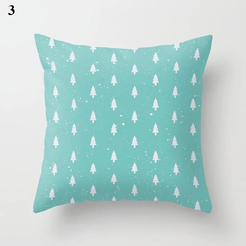 Mint Green Printed Decorative Pillowcase Office Living Room Car Ornaments Home Pillowcase