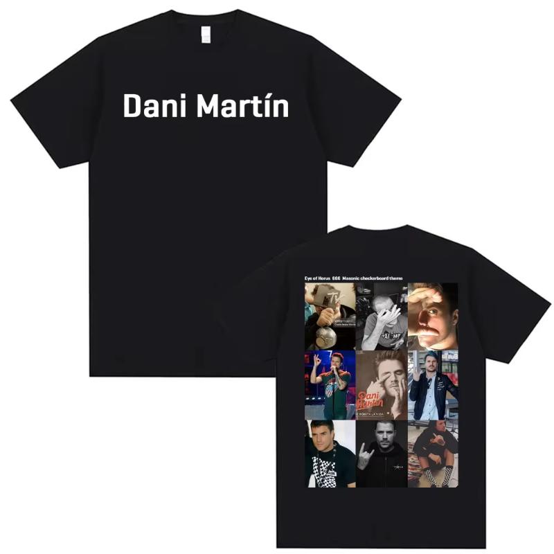 Dani Martin Ptos Anos Graphic T-shirts Men Women Fashion Classic Trend Tee Shirt Man High Quality Oversized Cotton T Shirts